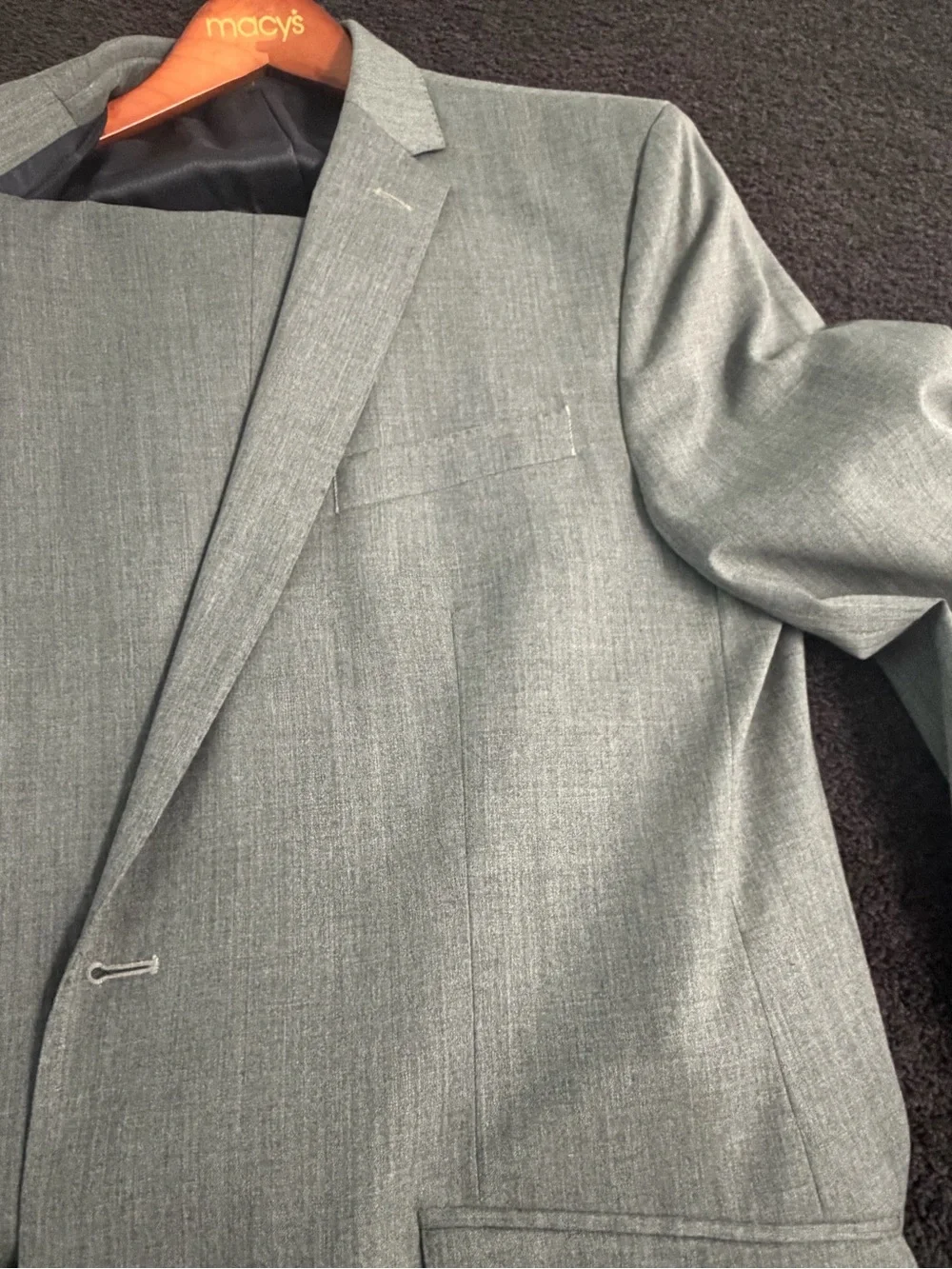 Kenneth Cole Classic Men's Gray Two-Button suit